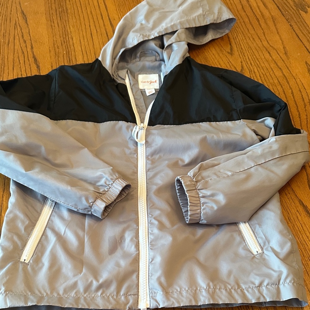 Cat & Jack Gray and Black Raincoat